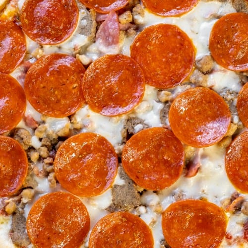 Stuffed Meat Lover Pizza.