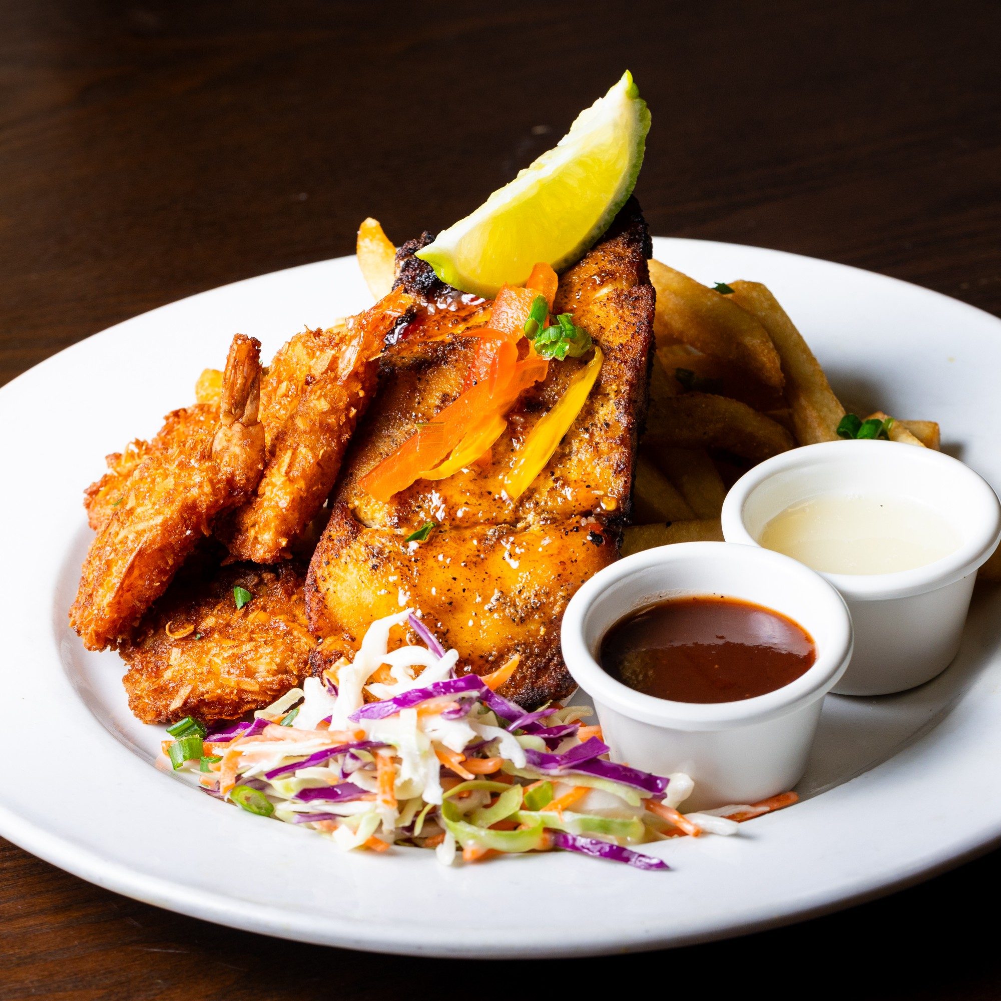 Negril Seafood Sampler.
