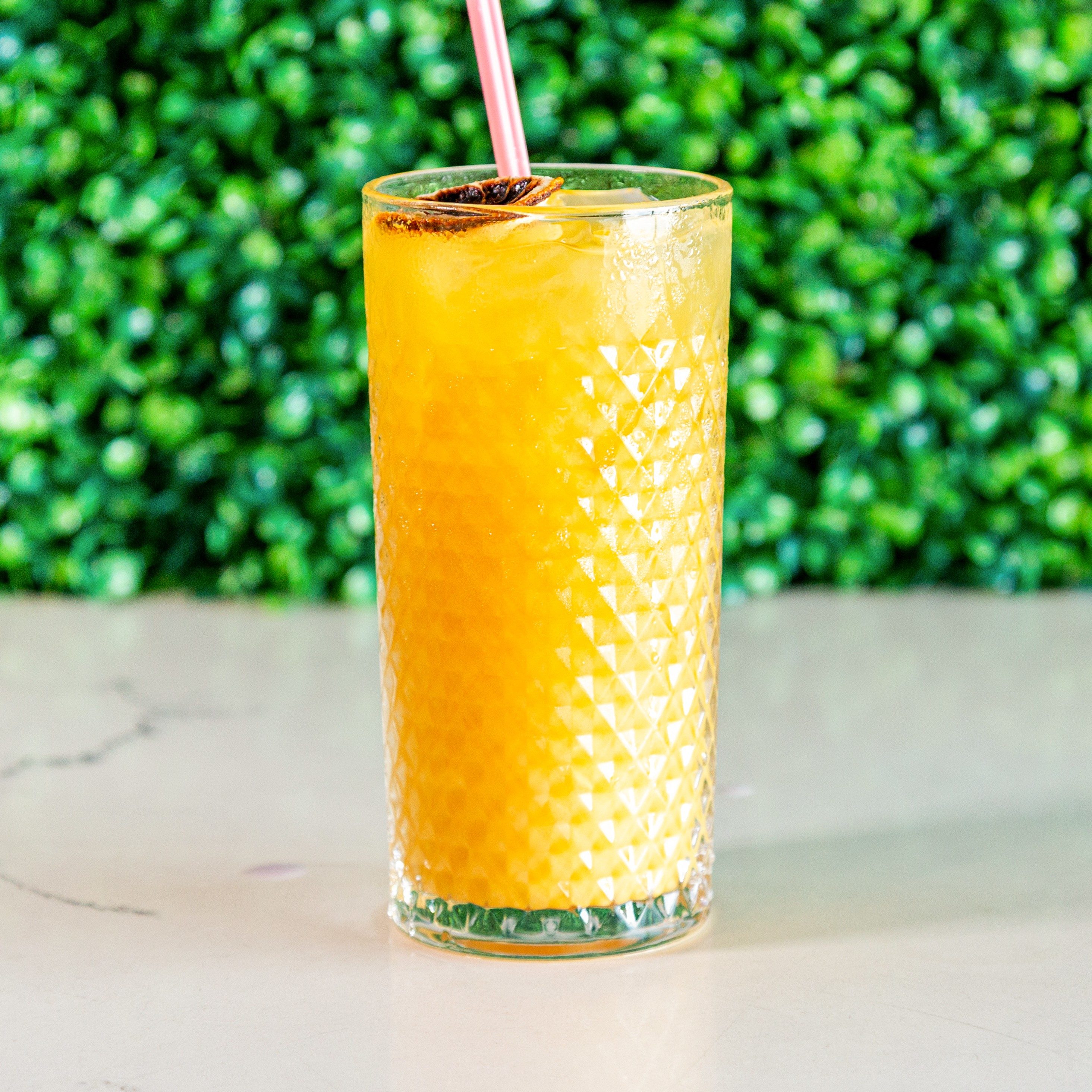 Passionfruit Yuzu Soda.