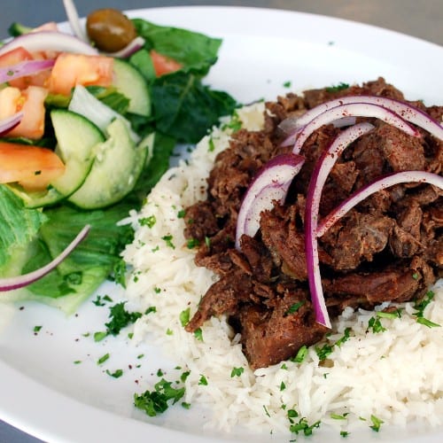 Beef Shawarma Lunch Special.