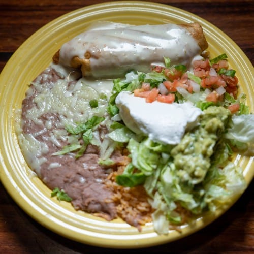 Chimichanga Al Pastor.