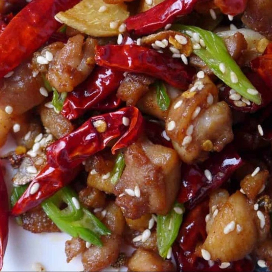 Dry Fried Spicy Chicken.