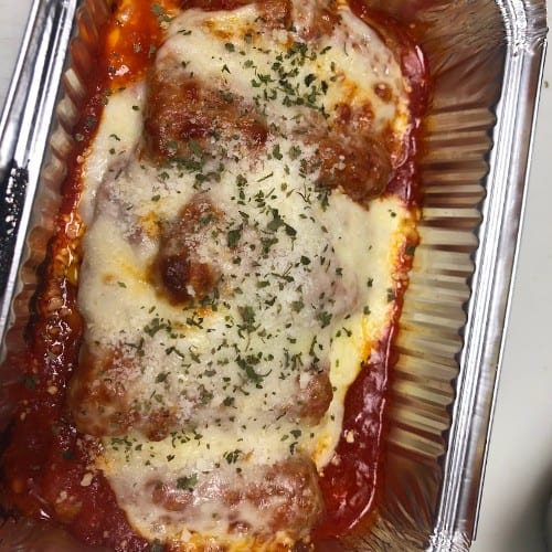 Eggplant Parmigiana Half Tray (Catering).