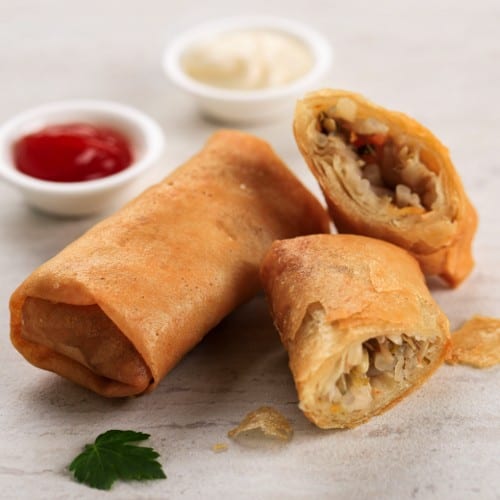 D1. Grilled Chicken + Fried Roll over Vermicelli (Bun Ga CG).