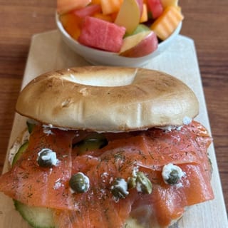 Lox on Bagel Sandwich