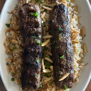 Beef Kafta or Chicken Kafta Over Rice