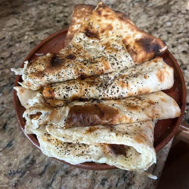 Garlic basil naan.