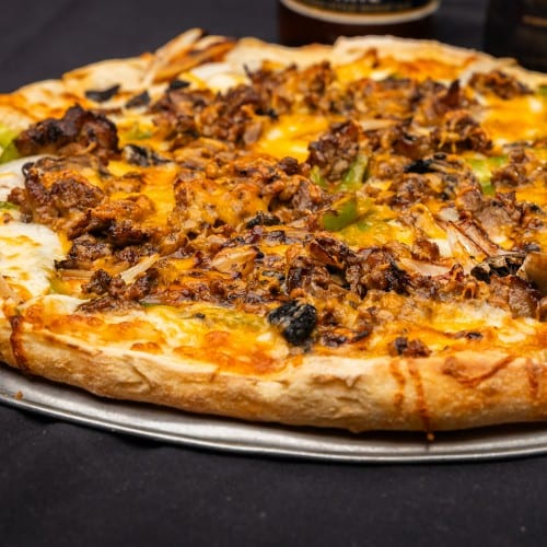 Steak and Cheese Pizza (X-large).