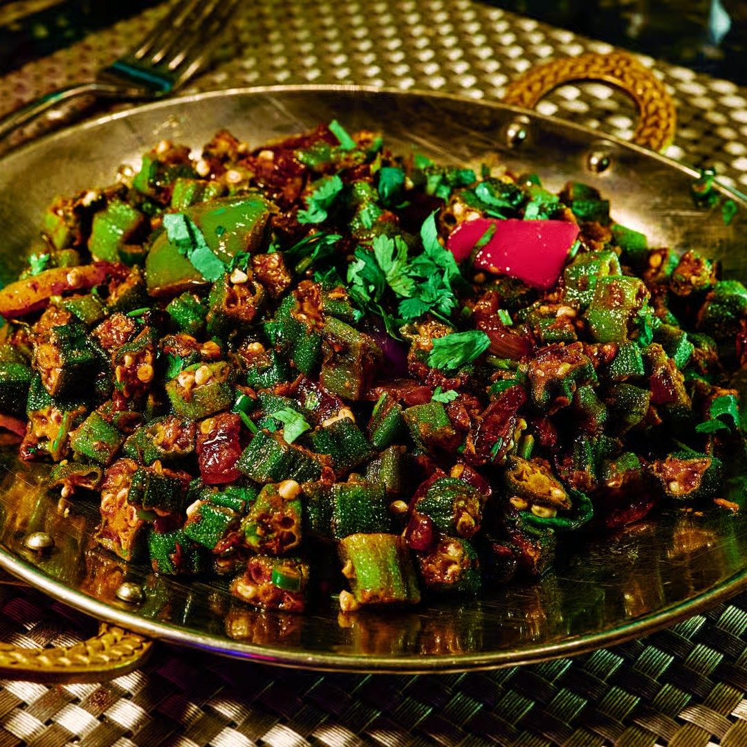 Tava Bhindi Dry.