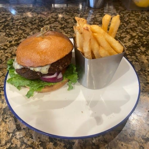 Zesty Black Bean Burger.