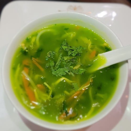 Spicy Lemon Coriander Soup.