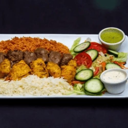 Beef & Chicken Combo Platter.