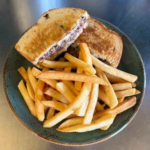 Patty Melt with Choice of  Side.