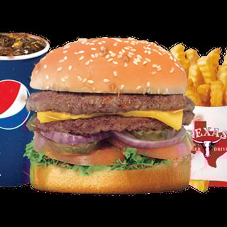 Double Texas Cheeseburger Combo