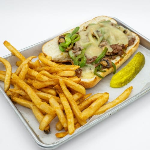 Philly Cheese Steak Sandwich.