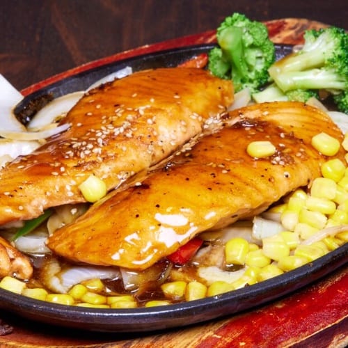 Salmon Teriyaki.