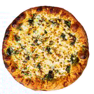 Spinach, Egg & Mozzarella Pizza