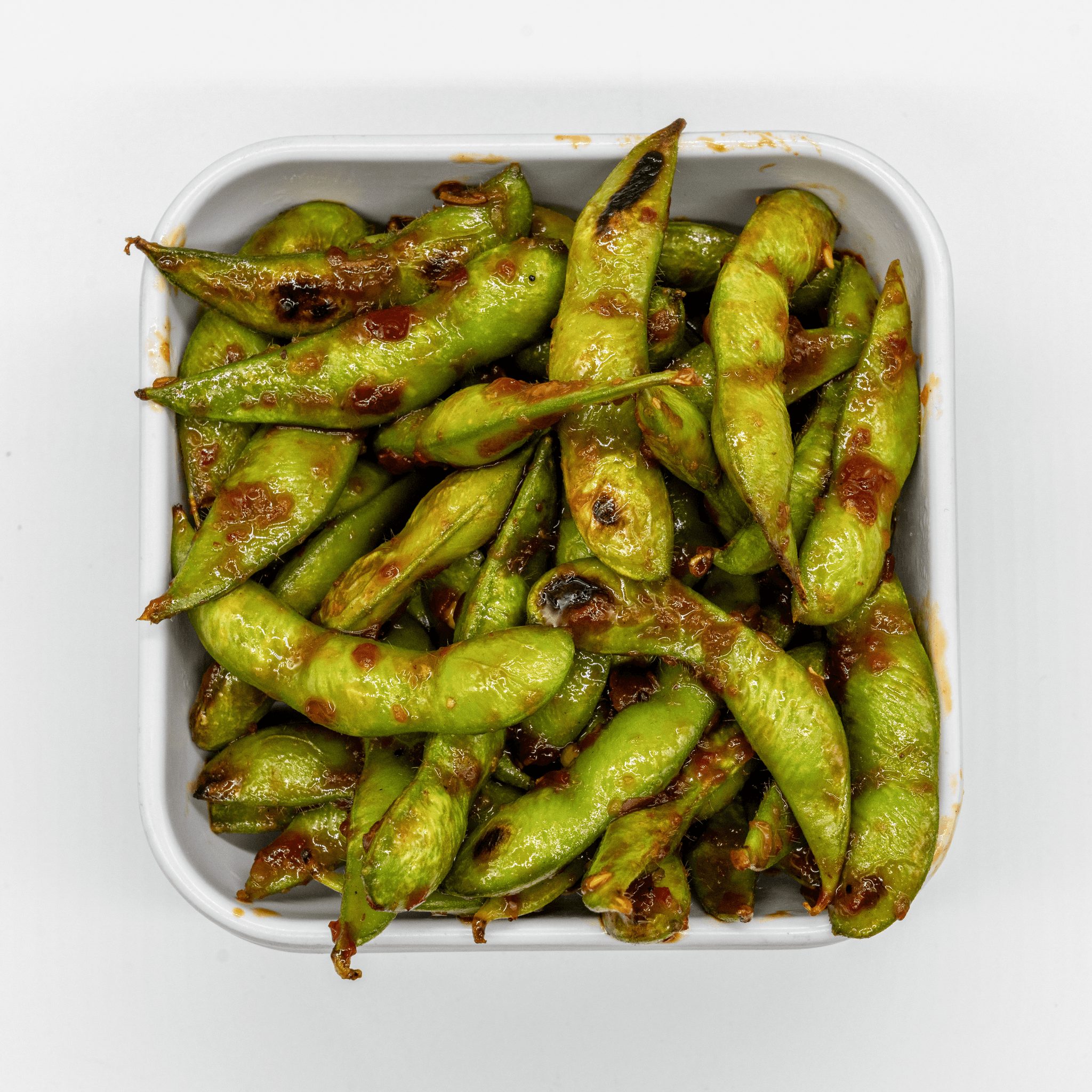 Garlic Edamame(O).