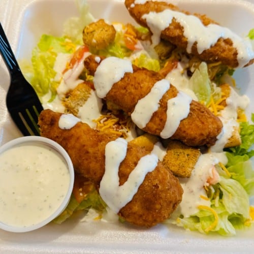 Chicken Tender Salad.