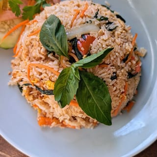 Spicy Basil Fried Rice Lunch