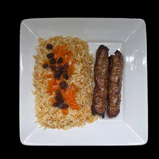 Beef Kofta Kabab Platter