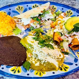 #2 Enchilada, Quesadilla, Taco Dorado