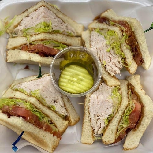 Turkey Club Sandwich.