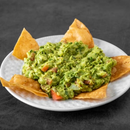 Small Guacamole with Chips.