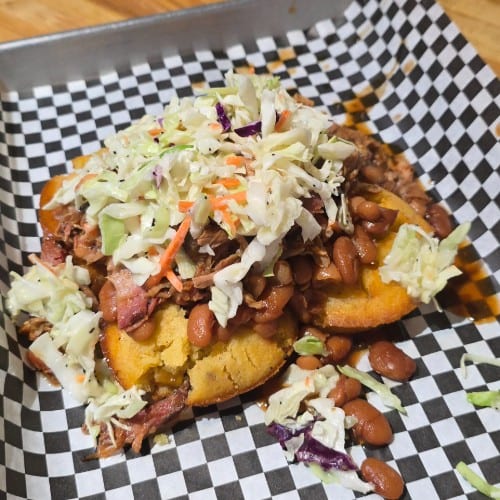 Red Neck Taco Sandwich.