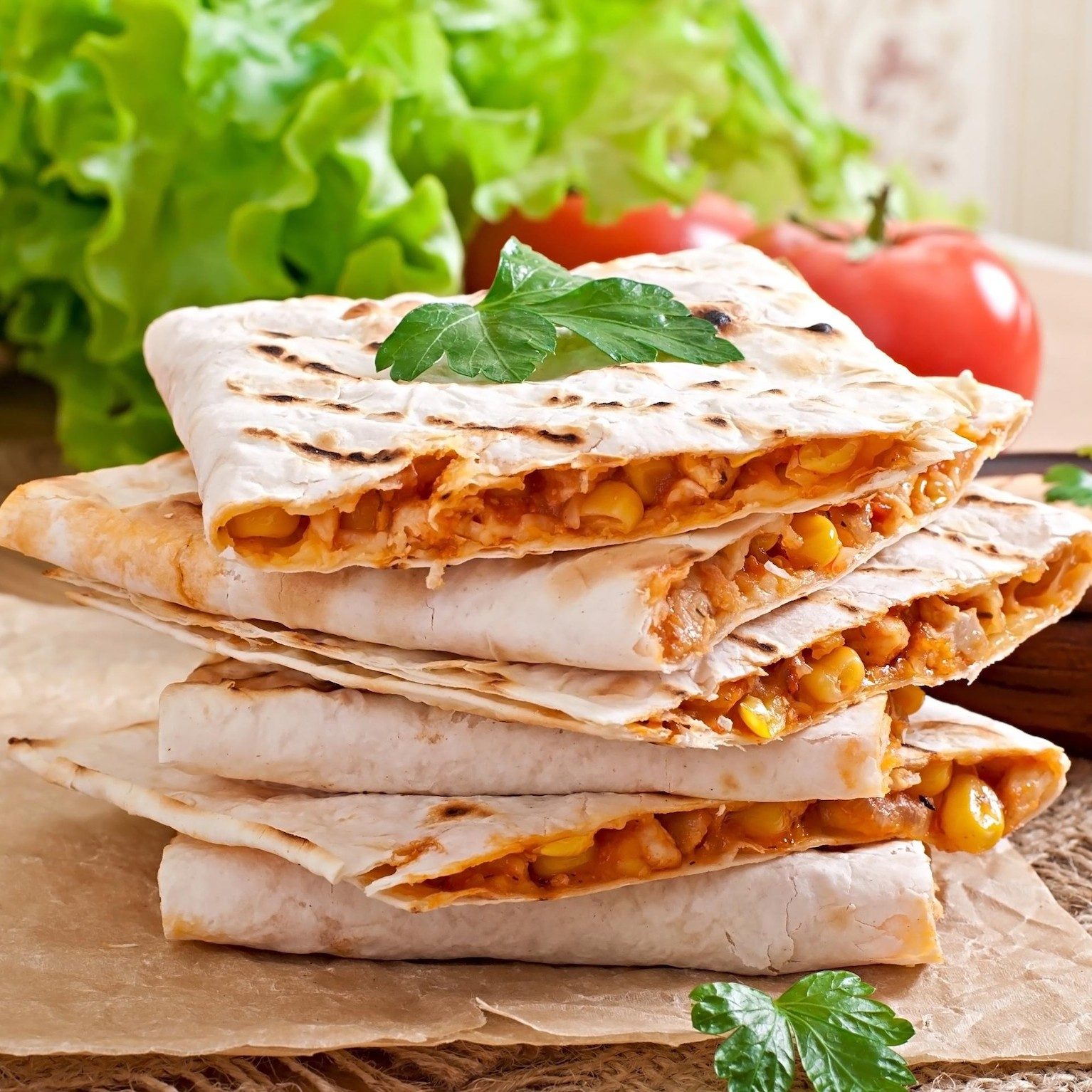 Kids Chicken Quesadilla.