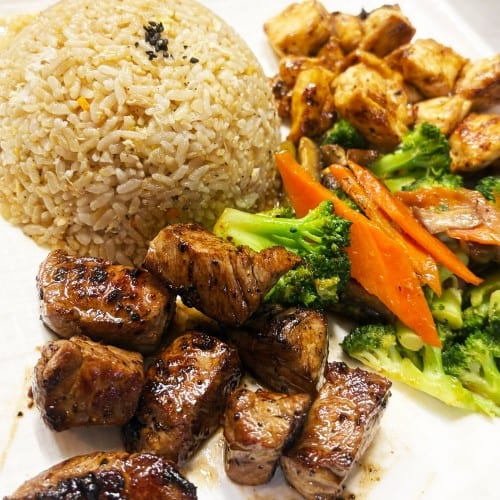 Chicken & Filet Mignon Hibachi Combo.