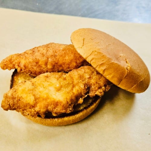 Chicken Tender Burger.