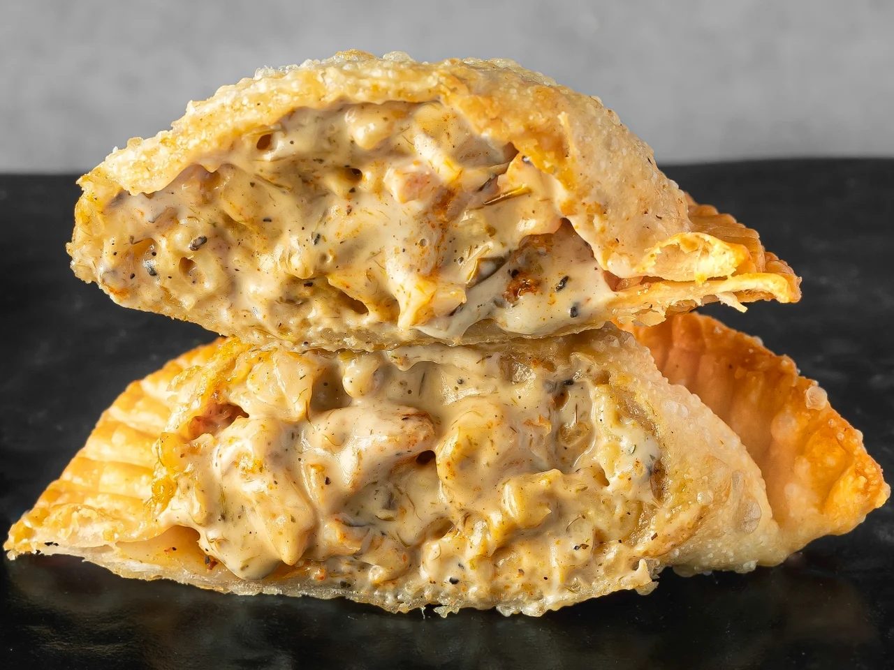 Shrimp Rasta Pasta Empanada.