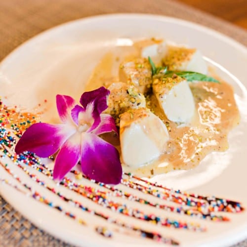 Kesar Kulfi with Rabdi Topping.