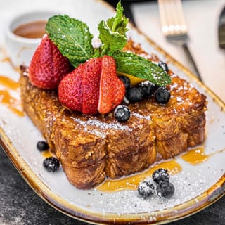 Blueberry Stuffed Crunch French Toast