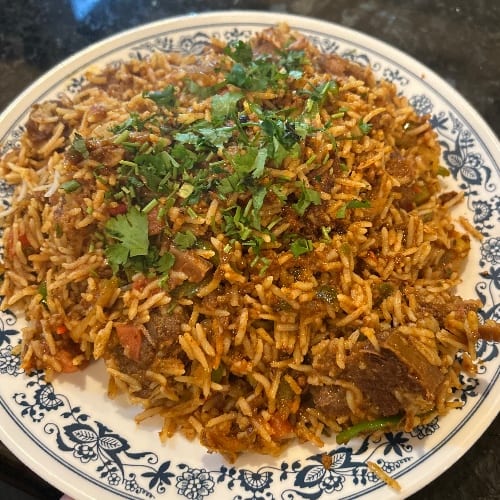 Goat Biryani.