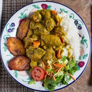 Coconut Curry Chicken Plate