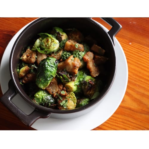Crispy Pork Belly Brussels.