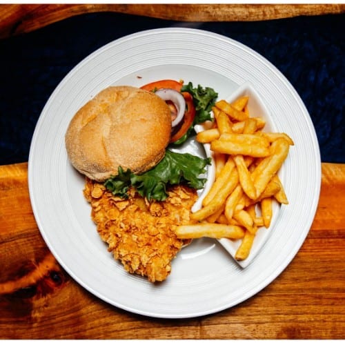 Crunchy Grouper Sandwich.