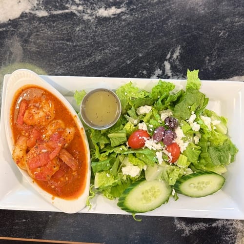 Shrimp with Garlic Sauce.