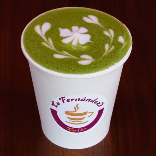 MATCHA LATTE.