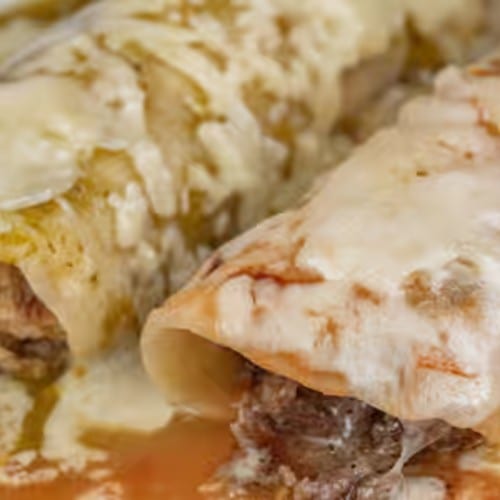 Beef Fajita Enchilada.