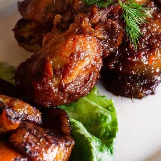 Fried Plantain and Chicken Only