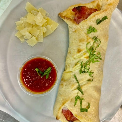 Stromboli -Ham, Salami & Pepperoni.