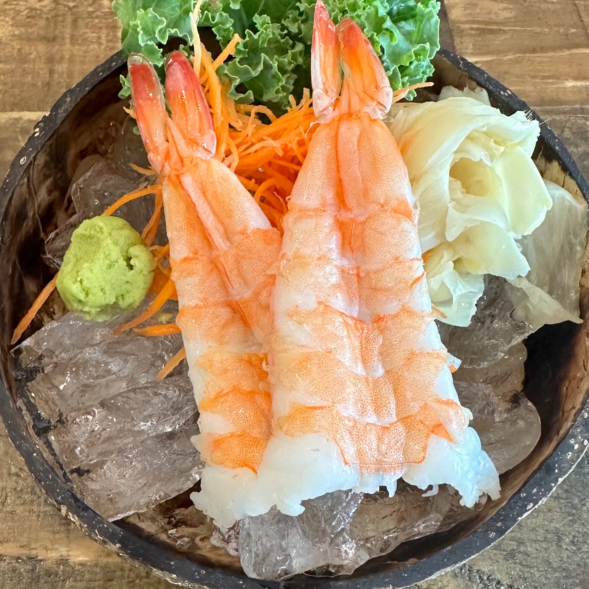 Shrimp Sashimi.