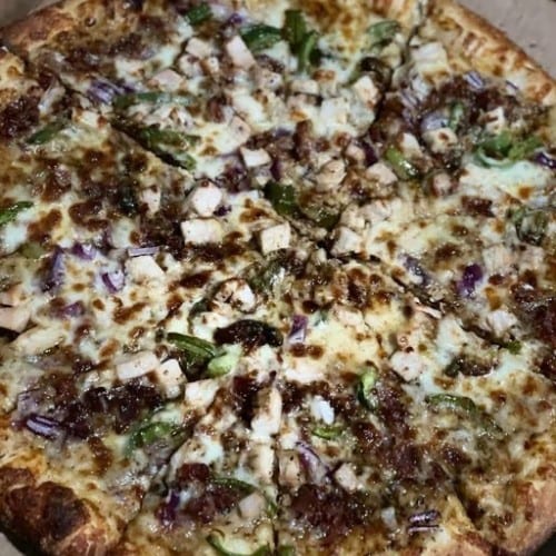 Jamaican Jerk Pizza.
