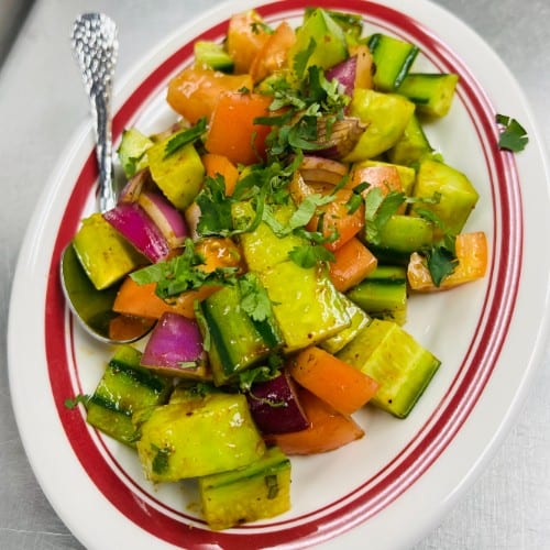 Lunch Cucumber Salad.