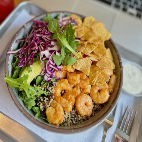 Shrimp Taco Bowl.
