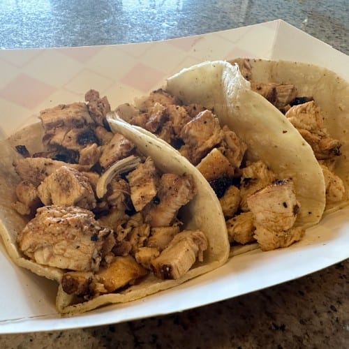 3 Pollo Asado Tacos.