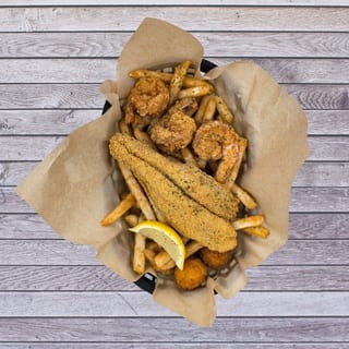 Jumbo Shrimp (6) & Catfish (1) Combo